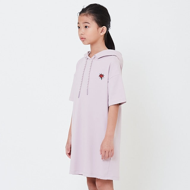 Girl Embroidery Hoodie Dress - SG2506060