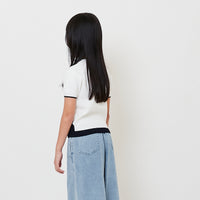 Girl Contrast Knit Top - SG2508066