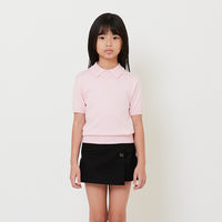 Girl Polo Collar Knit Top - SG2510085