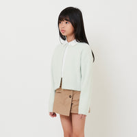 Girl Fluffy Cardigan - Mint - SG2510086A