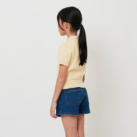 Girl Cable Knit Polo Top - SG2511097