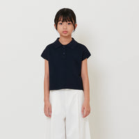 Girl Embroidery Polo Knit Top - SG2512114