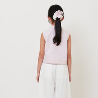 Girl Mandarin Collar Blouse - Light Pink - SG2512126A