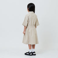 Girl Nylon Dress - Khaki - SG2601012A