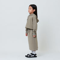 Girl Combined Long Midi Skirt - Green - SG2602020A