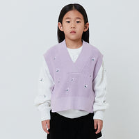Girl Sleeveless Vest Top - Purple - SG2602025A