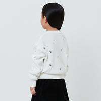 Girl Cable Knit Sweater - Off White - SG2602026A