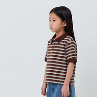 Girl Striped Polo Top - SG2603029