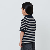 Girl Striped Polo Top - SG2603029