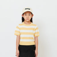 Girl Striped Knit Cropped Top - SG2608061