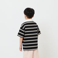 Boy Oversized Stripe Polo Tee - SK2608007