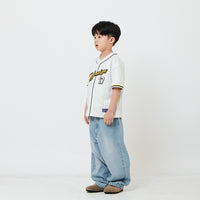Kids Barrel Leg Long Jeans - SK2609014