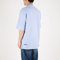 Men Oversized Top - Light Blue - SM2211139D