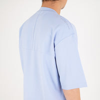 Men Oversized Top - Light Blue - SM2211139D