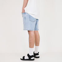 Men Slim Fit Denim Shorts With Belt
- Light Blue - SM2211148A
