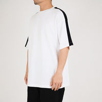 Men Oversized Pique Top - Off White - SM2212159D