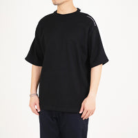 Men Oversized Pique Top - Black - SM2212159F