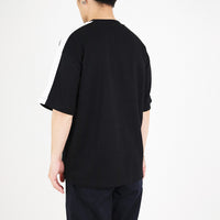 Men Oversized Pique Top - Black - SM2212159F
