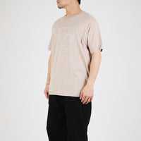 Men Graphic Tee - Beige - SM2303069A