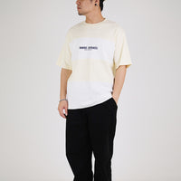 Men Oversized Colour Block Tee - Yellow - SM2303085A