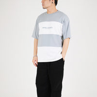 Men Oversized Colour Block Tee - Green - SM2303085D