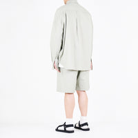 Men Oversized Shirt - Light Green - SM2305048B