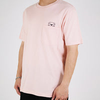Men Graphic Tee - Pink - SM2305075B