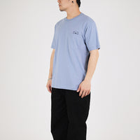 Men Graphic Tee - Dusty Blue - SM2305075C