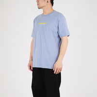 Men Graphic Tee - Dusty Blue - SM2305076E