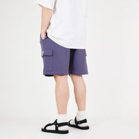 Men Cargo Sweat-Shorts - Blue - SM2305080B