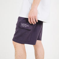 Men Cargo Sweat-Shorts - Metal - SM2305080C