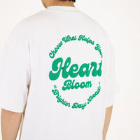 Men Printed Oversized Tee - Off White - SM2307093A