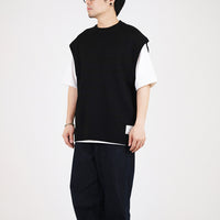 Men Vest Top - Black - SM2307094B