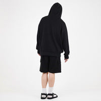 Men Printed Oversized Hoodie - Black - SM2307095D