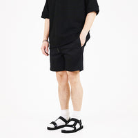Men Twill Board Shorts - Black - SM2307099D