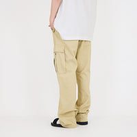 Men Twill Cargo Pants - Khaki - SM2307100A