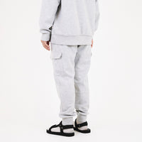 Men Cargo Sweatpants - Melange Grey - SM2307102B