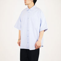 Men Oversized Shirt - Light Blue - SM2307105A
