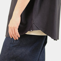Men Oversized Shirt - Black - SM2307105B