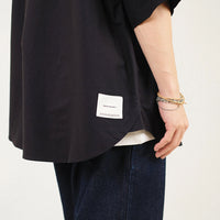Men Oversized Shirt - Black - SM2307105B