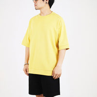 Men Essential Oversized Top - Yellow - SM2308111D