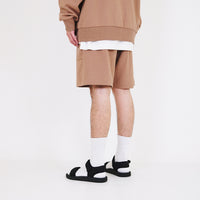 Men Sweat-Shorts - Brown - SM2308118B