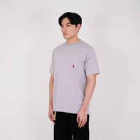 Men Graphic Tee - Light Grey - SM2309108A