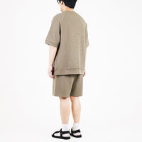 Men Oversized Waffle Top - Army Green - SM2309130C