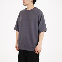 Men Oversized Waffle Top - Metal - SM2309130E