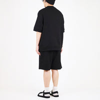 Men Oversized Waffle Top - Black - SM2309130F