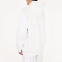 Men Printed Oversized Hoodie - Off White - SM2309135A