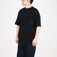 Men Printed Oversized Tee - Black - SM2310145D