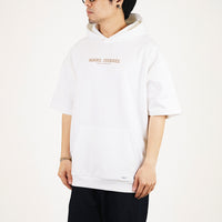 Men Printed Oversized Hoodie - Off White - SM2310152A