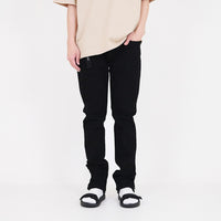 Men Skinny Long Jeans With Belt - Black - SM2310157D